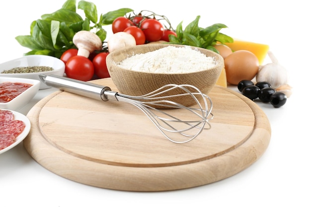 Mis en place na kuchynskom stole